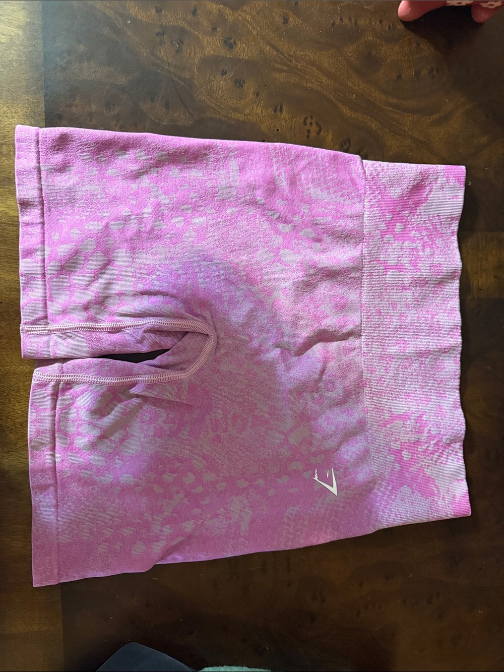 Gymshark Pink Leopard Seamless High-Waist Shorts